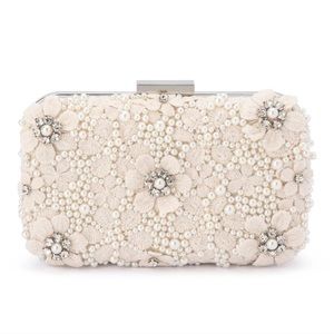 OLGA BERG NWT Pristine wedding/special event clutch or small shoulder bag.